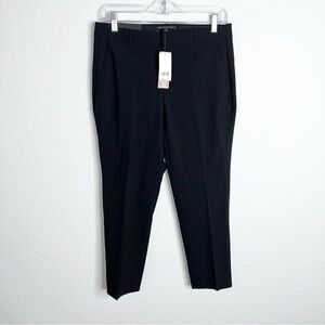 Banana Republic Pants Women 4 Petite Avery Black Straight Dress Pant Wool C5